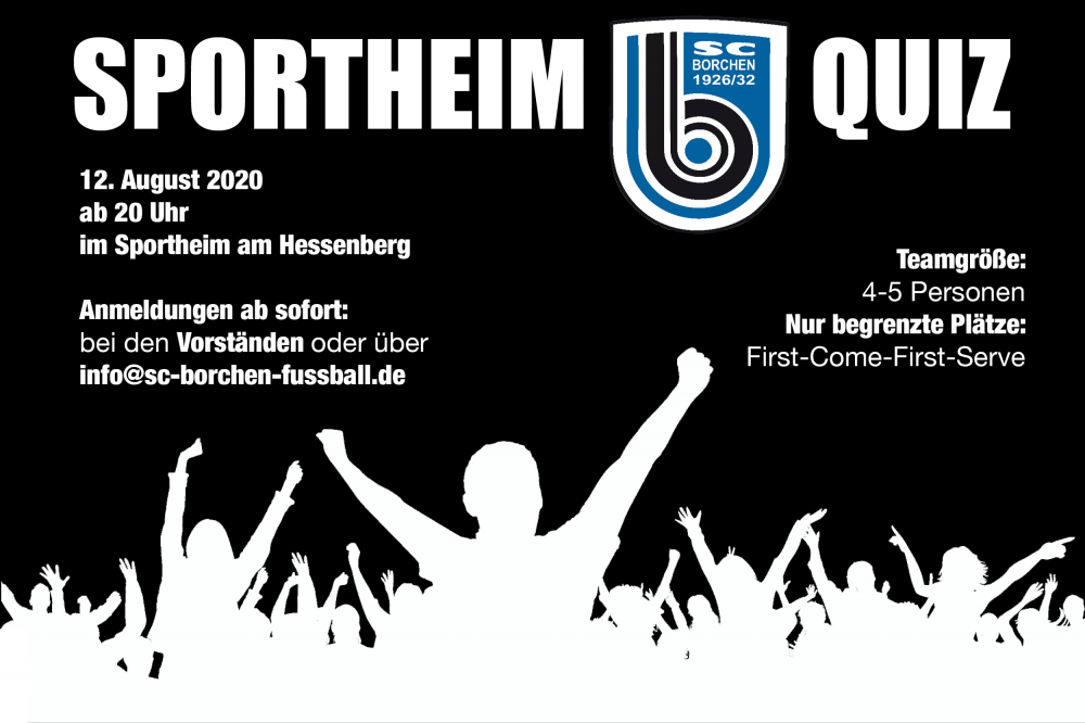 SCB-Sportheim Quiz am 12. August